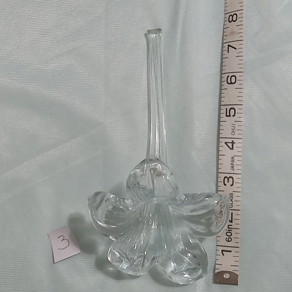 Blown Glass Art Flower Lily bud vase pk#3 - Picture 3 of 7
